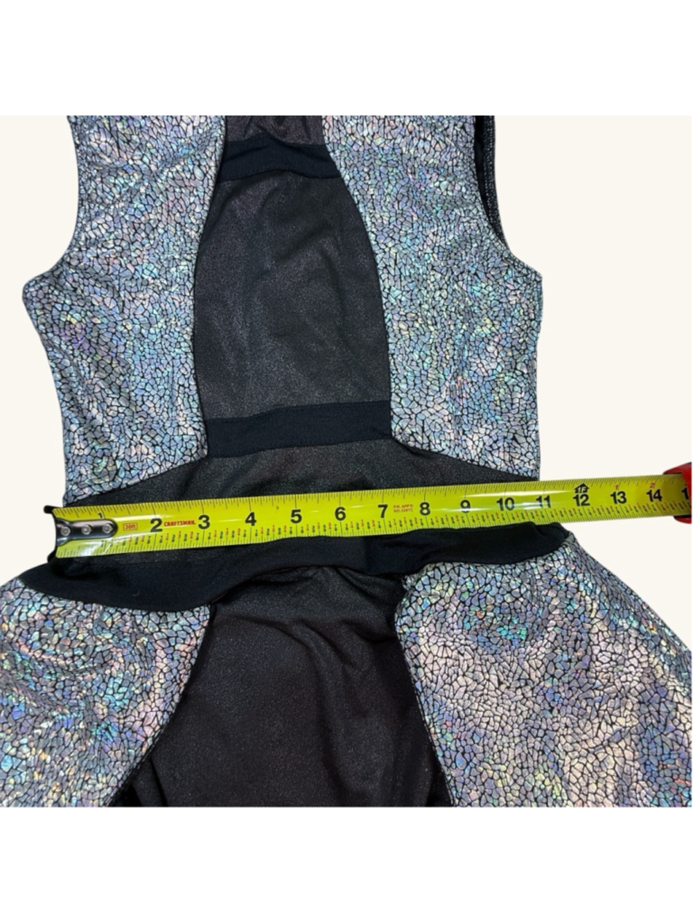 Tenth House Dance Costume Dress Black Silver Holographic Contemporary Jazz Adult - Picture 8 of 10